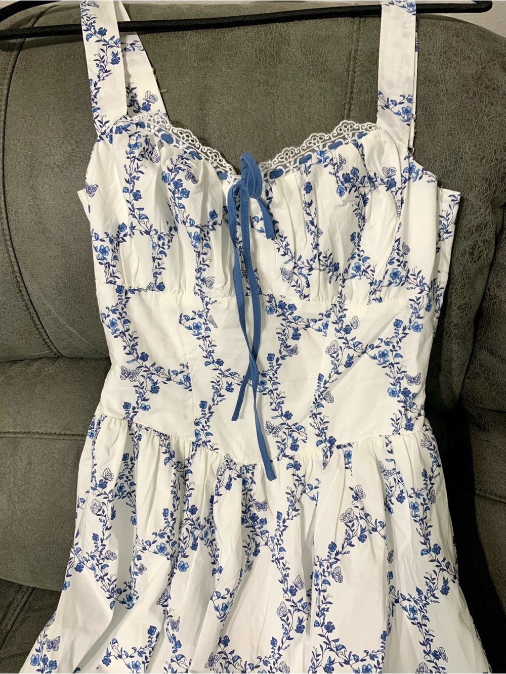 NWT Moon River Floral Midi Dress - Picture 5 of 9